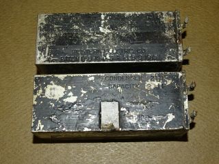 Pair,  Western Electric Type 21d Capacitors/condensers,  2 Mfd,  Good