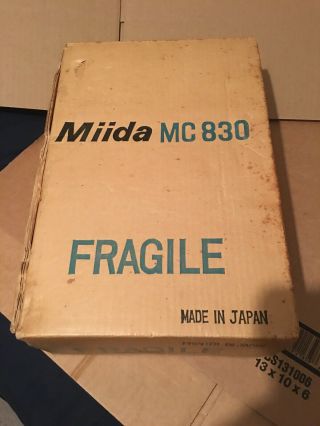 Vintage Miida Mc 830k Desktop Calculator 1970s Made In Japan Boxes