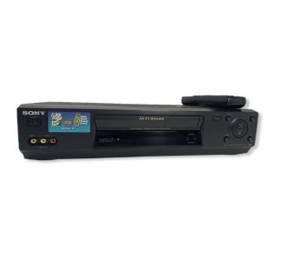 Sony Slv - N77 Vhs Vcr Hi - Fi Stereo Video Cassette Recorder With Remote