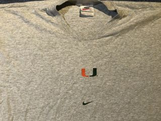 Vintage Nike University of Miami Hurricanes Shirt And Vintage Bumper Sticker 3