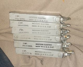 Western Electric 141a - 1 Mfd Condenser Capacitor Tube Amplifier 89 / 91