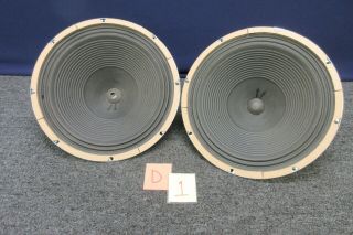 2 Magnavox Vintage 15 " Woofer Speakers Console