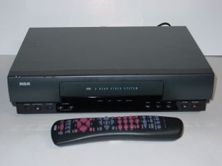 Rca Vr503a 4 - Head Vhs Vcr Video Cassette Recorder Player W/ Remote Control
