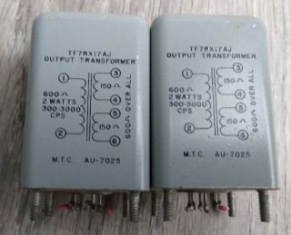 Vintage Output Transformer Line Matching Tube Amp Mic Preamp Pair 600:150/150