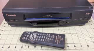 Panasonic Pv - V4020 Vcr Vhs Player Hifi Video Cassette Recorder 4head & Control