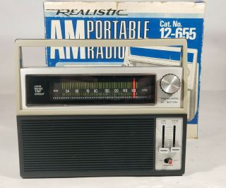Vintage Radio Shack Realistic Patrolman 12 - 655 Portable Band Am