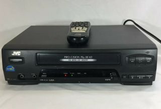 Jvc Hr - A34u Vhs Vcr Video Cassette Recorder And Player With Remote