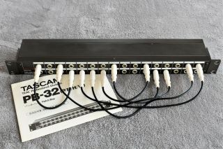 Tascam Pb - 32p Patch Bay And Patch Cords