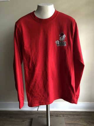 Georgia Bulldogs Uga The Good Bad Ugly Red Long Sleeve Small T Shirt Hanes