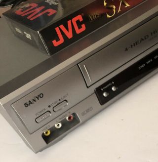 Vintage Sanyo Vhs Vcr Player Vwm - 900 4 - Head Hi - Fi Video Cassette Player,  Jvc Tape