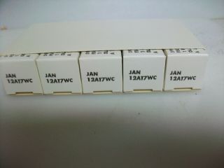 Nos Sleeve Of 5 Nos Philips Jan 12at7wc Tubes