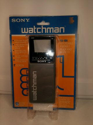 Vintage 1986 Fd - 10a Sony Watchman Hand Held Tv