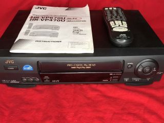 Jvc Vhs Hr - Vp670u Pro - Cision 4 - Head Vcr Hi - Fi Player Recorder W/remote
