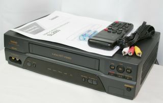Funai Symphonic Sl2860 Vhs Hifi Video Cassette Recorder Vcr Player With Remote