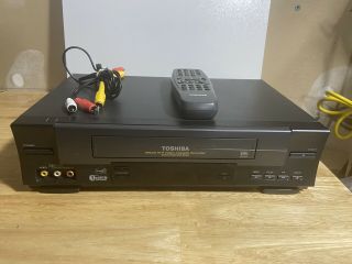 Toshiba W - 528 4 - Head Hifi Video Cassette Recorder Vcr Vhs Player - W/remote