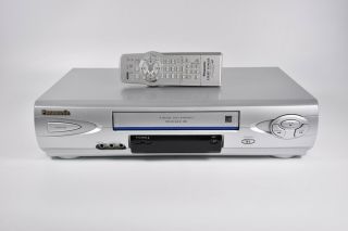 Panasonic Pv - V4624s Vcr 4 Head Hi - Fi Stereo Vhs Player Recorder W/ Remote