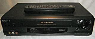Sony - Slv - N55 - Vhs Player With Remote -