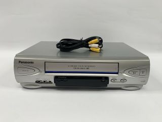 Panasonic Vcr Omnivision Pv - V4523s 4 - Head Vhs Player & Recorder (no Remote)