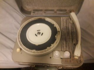 Vintage Rca Victor Victrola Portable Record Player Turntable 9 - Emp - 21k