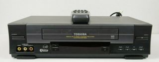 Toshiba W - 528 4 - Head Hifi Video Cassette Recorder Vcr Vhs Player - W/remote