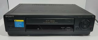 Sony Slv - 678hf Hi - Fi Vhs/vcr Video Cassette Player - No Remote Good