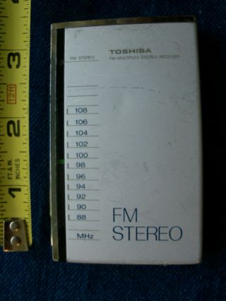 Toshiba Rp - S5 Radio Fm Multiplex Stereo Receiver Silver