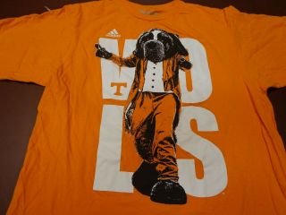 Adidas Tennessee Volunteers Vols Smokey Orange T - Shirt Medium I6