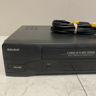 Admiral JSJ 20412 4 Head HiFi VCR VHS Player and No remote 2