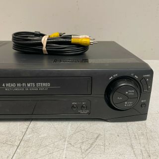Admiral JSJ 20412 4 Head HiFi VCR VHS Player and No remote 3