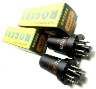 Matched Pair 6sc7 Rca Tubes Nos Nib Dual Triode Fender Deluxe Amp Vt - 105 Rogers