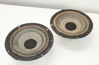 Pair Ar Acoustic Research 8 " Woofer For Ar - 4x Speakers Cloth Surround Alnico