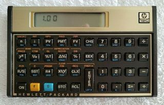 Vintage Hewlett Packard Hp 12c Financial Programmable Calculator & Sleeve Case