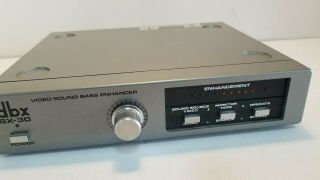 Dbx Sx - 30 Video Sound Bass Enhancer Vintage 1979 - 1984 No Cords