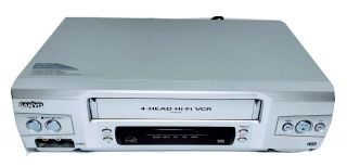 Sanyo Vwm - 800 4 Head Hi - Fi Stereo Vhs Vcr Player Video Cassette Recorder