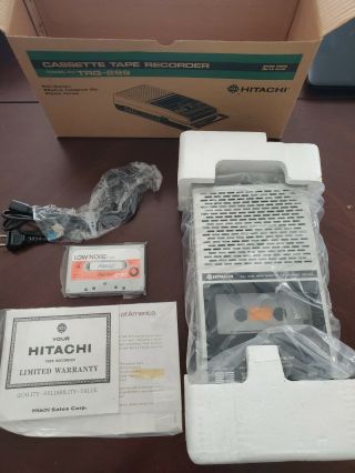 Vtg Hitachi Trq - 299 Portable Audio Cassette Tape Recorder Player Ja