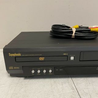SYMPHONIC DVD VCR Video Cassette Recorder & DVD Player Combo SD7S3 2