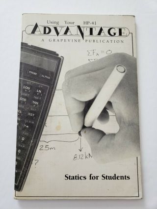 Book Using Your Hp - 41 Advantage Module For Use With Hp - 41 Calculator Hp - 41cx
