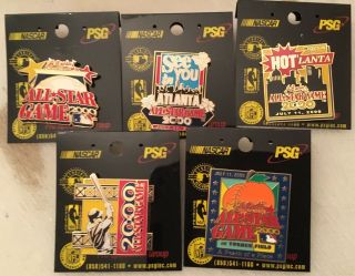 Set Of 5 2000 Mlb All Star Game Logo Collector Pins