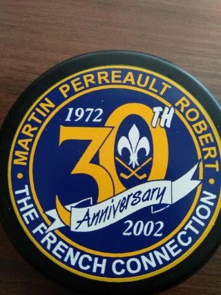 Nhl Buffalo Sabres 30th Anniversary French Connection Souviner Puck