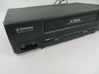 Emerson VCR VHS Player 19 Micron DA - 4 Head Digital with Remote Model No.  EWV401A 3