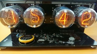 In - 4 Nixie Tubes Clock With Usb Power Adapter