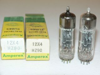 2 Nib Amperex 12x4/hz90 Tubes (holland Bugleboys)