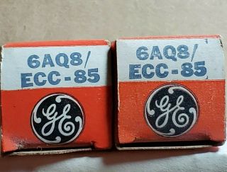 2 Ge 6aq8 Ecc85 Vacuum Tube,  Old Stock Made In Holland