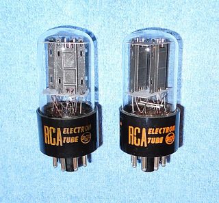 2 Rca 6sn7gtb Vacuum Tubes - 1960 