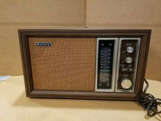 Vintage Sony Am/fm Table Radio Model Tfm 9450w Great