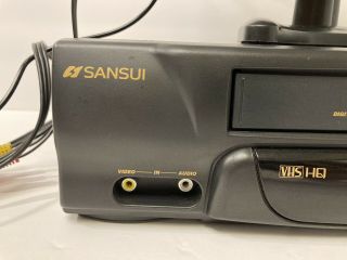 Sansui VCR4510E VCR Video Cassette Recorder 4 Head HiFi VHS Player With Remote. 3
