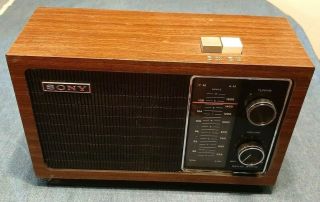 Sony Tfm - 9430w Am/fm Tabletop Radio Vintage Great
