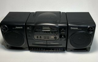 Panasonic,  Boom Box,  Rx - Dt600,  Dual Cassette,  Cd Player,  Am/fm Radio