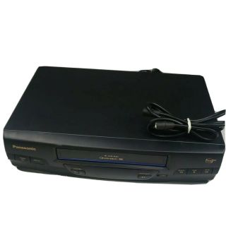 Panasonic Pv - V4020 Vhs Vcr With Coaxial Cable 4 Head Omnivision