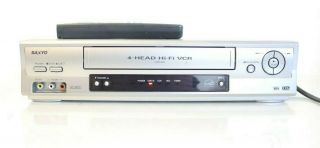 Sanyo Vwm - 900 Vhs Player 4 Head Hi - Fi Vcr Video Cassette Recorder W/remote
